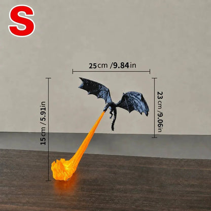 🐉🔥 3D Fire‑Breathing Dragon LED Light | Glowing Fantasy Bookshelf Decor