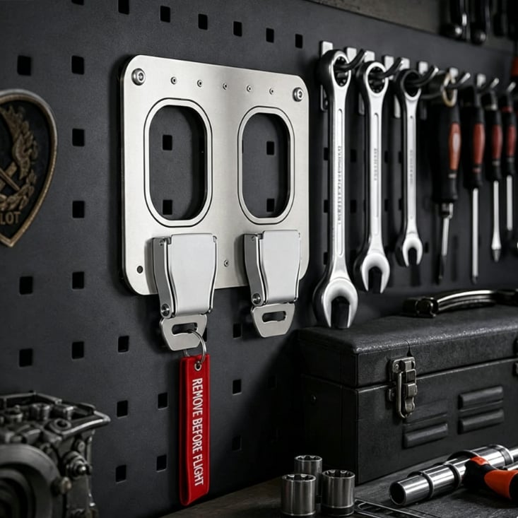 ✈️ Handcrafted Aviation Seatbelt Key Holder