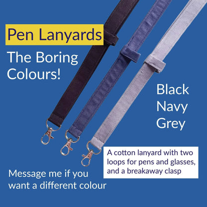 👩‍🏫NEW UPGRADED Plain Fabric Pen Lanyards