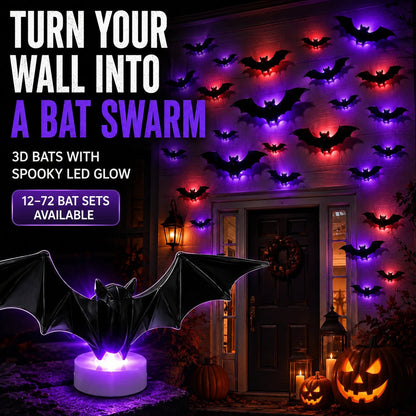 🦇 Halloween Sale: 3D LED Flying Bat Wall Decor – Create a Spooky Atmosphere in Minutes