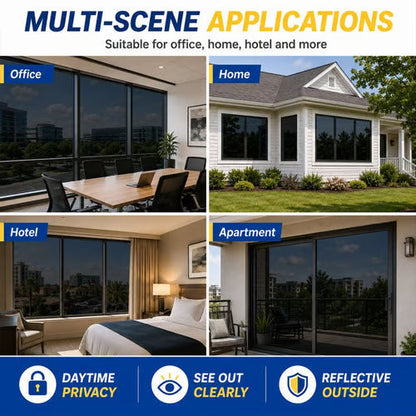 ☀️ One-Way Mirror Window Film – Heat Control & UV Protection