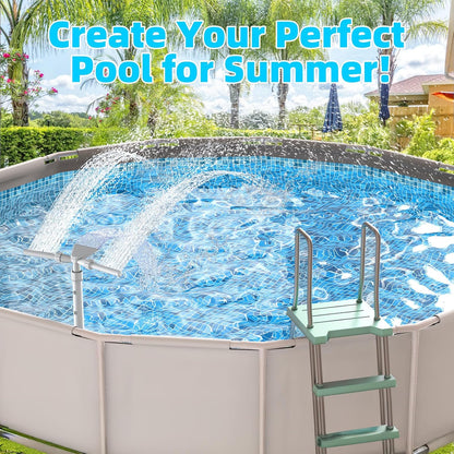 Pool Fountain - Dual Spray Water Fountains for Above Ground/Inground Pools