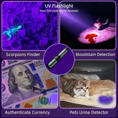 🔦5-in-1 Magnetic Flashlight – 1800LM Rechargeable Multi-Color Torch