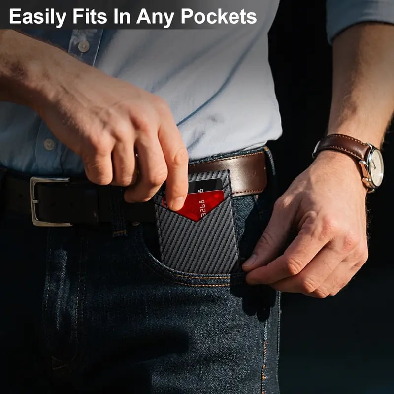 🔥 Men's RFID Minimalist Bifold Wallet