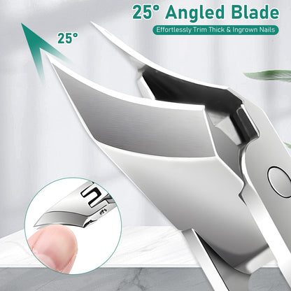 🔥Last Day Sale - Eagle Beak Angled Nail Clippers 3-Piece Set