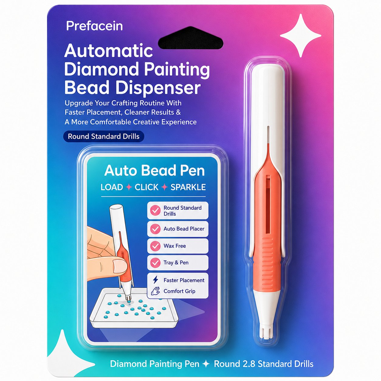 💎 Automatic Diamond Painting Bead dispenser