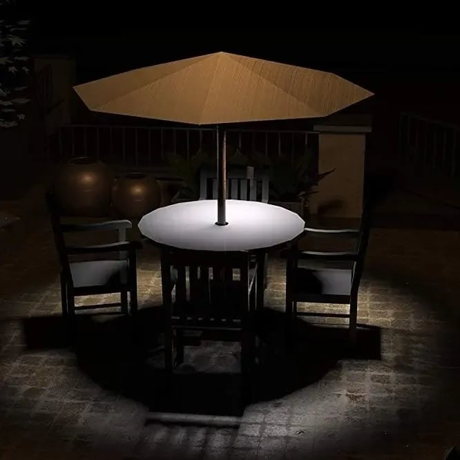 💕Hot sale 49% OFF💡🌙 Magictec 44 LED Patio Umbrella Cordless Lights with 3 Lighting Modes Operated by 4 AA Battery