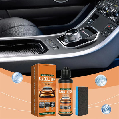 🔥HOT SALE 49% OFF🚗Automotive Plastic & Trim Restorer – Interior & Exterior Revitalizer with Applicator Pad✨
