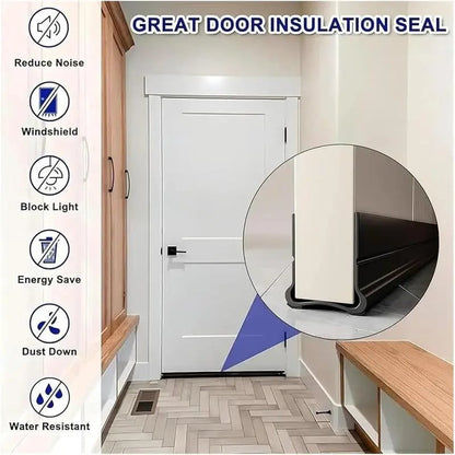 Soundproof Triple Seal Door Draft Stopper
