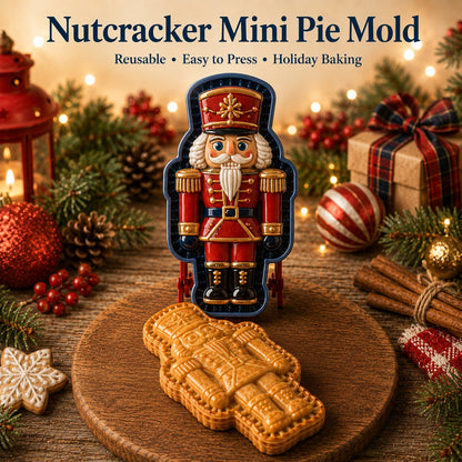 🎄 9-Design Christmas Mini Pie Mold Collection | Reusable Embossed Molds for Shaping Detailed Santa, Snowman, Reindeer, Tree & Holiday Pies 🥧✨