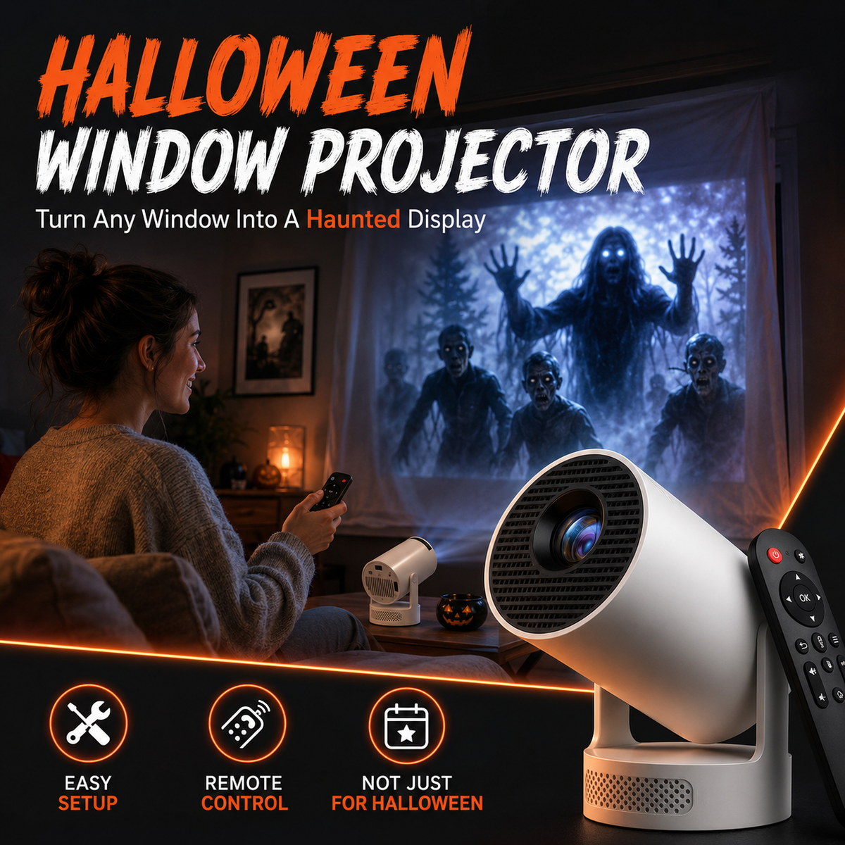 🎃Hot Sale👻 Halloween window projector