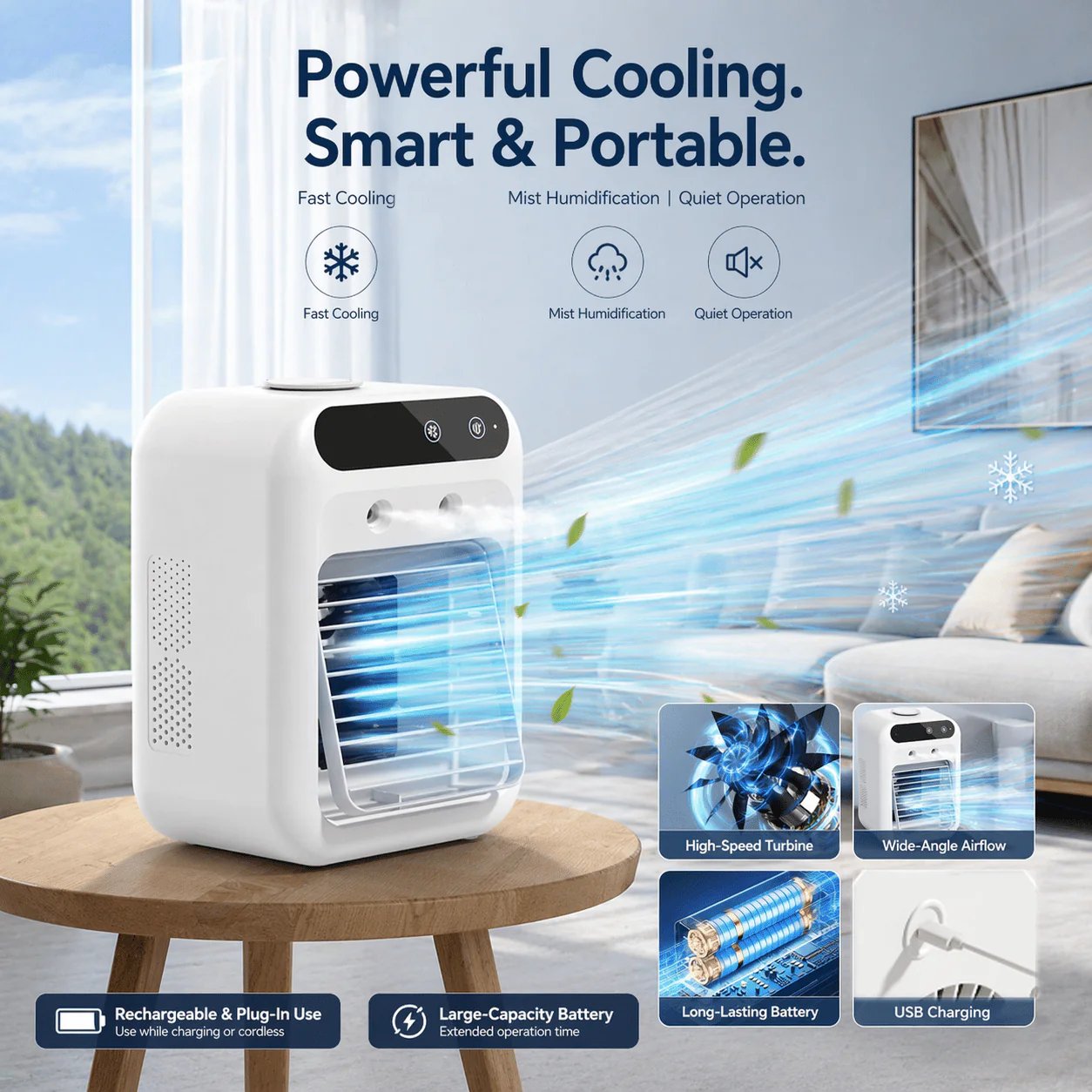 ❄️ Portable Mini Air Cooler
