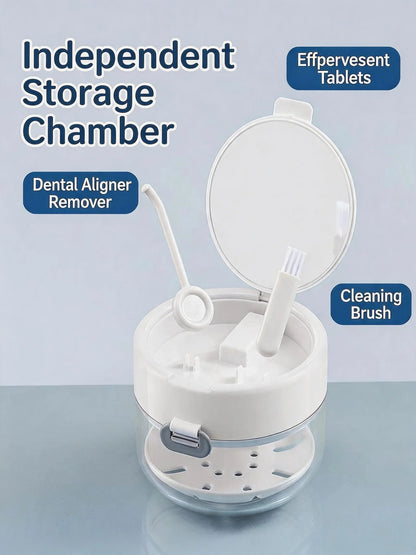 🔥49% OFF🦷 3-in-1 Retainer Cleaning & Storage Case