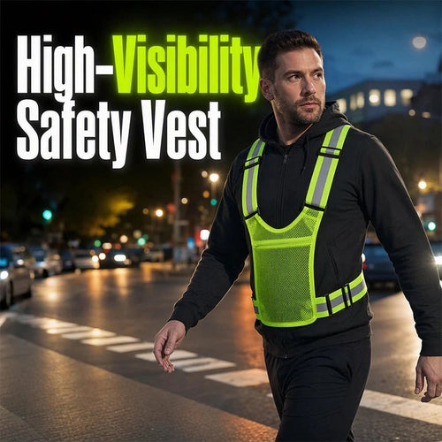 💥Buy 1 get 1 free 🔥High Visibility Reflective Vest Adjustable Safety Running Gear with Pocket