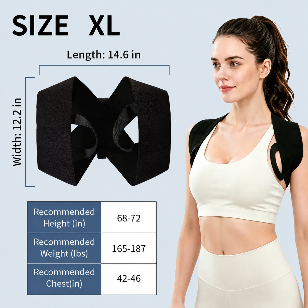 🔥LAST DAY 49% OFF🔥💪Posture Support Straps for Men & Women – Adjustable Shoulder Support for Everyday Wear