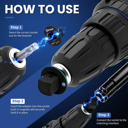 🎉Ultra-Low Profile Impact Socket Adapter Set (4-Piece)