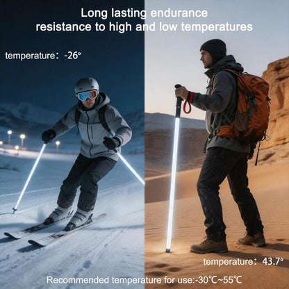 🔥Limited Time 50% Off✨Laser Saber Style Trekking Poles - Built-in LED Light Strip Hiking Sticks