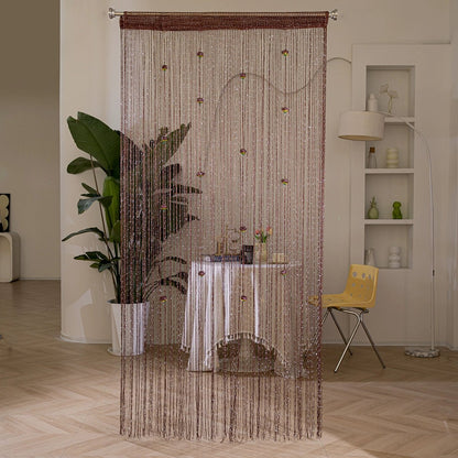 🌹🚪Sparkling Rose Flower String Curtain(2m/78.74" high x 1m/39.3" wide)