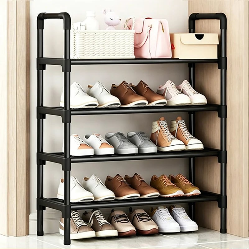 👟Multi-layer Shoe Storage Shelf | Sturdy· Stackable· Space-Saving