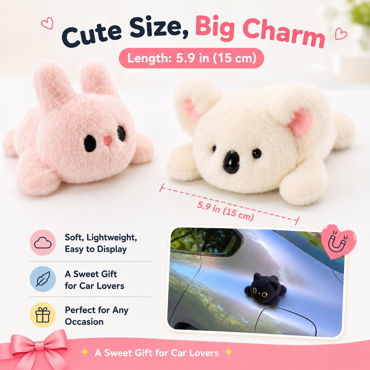🐈‍⬛ Stick It, Ride & Turn Heads — Let This Magnetic Kitty Tag Along! 🚗✨