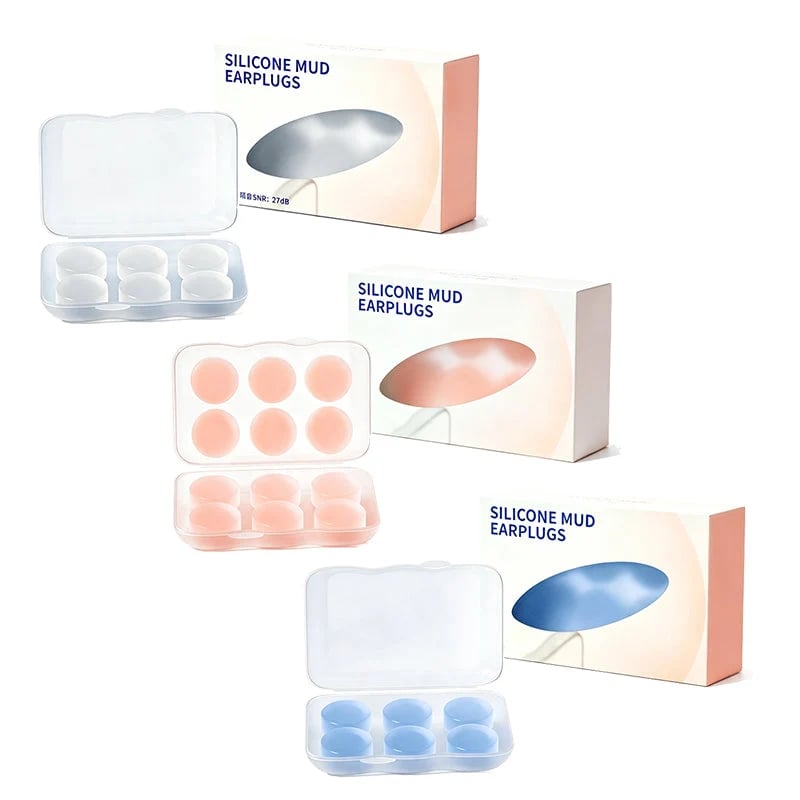 💥Buy 1 get 1 free💕Moldable Silicone Mud Earplugs