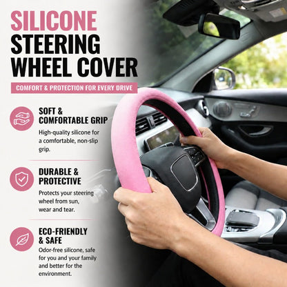 🚗Soft Silicone Steering Wheel Cover