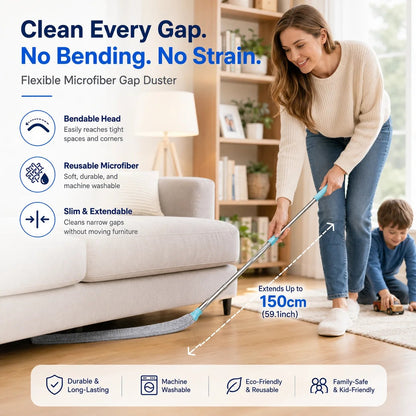 Flexible Microfiber Gap Duster – Reach Every Corner with Ease 🧹✨