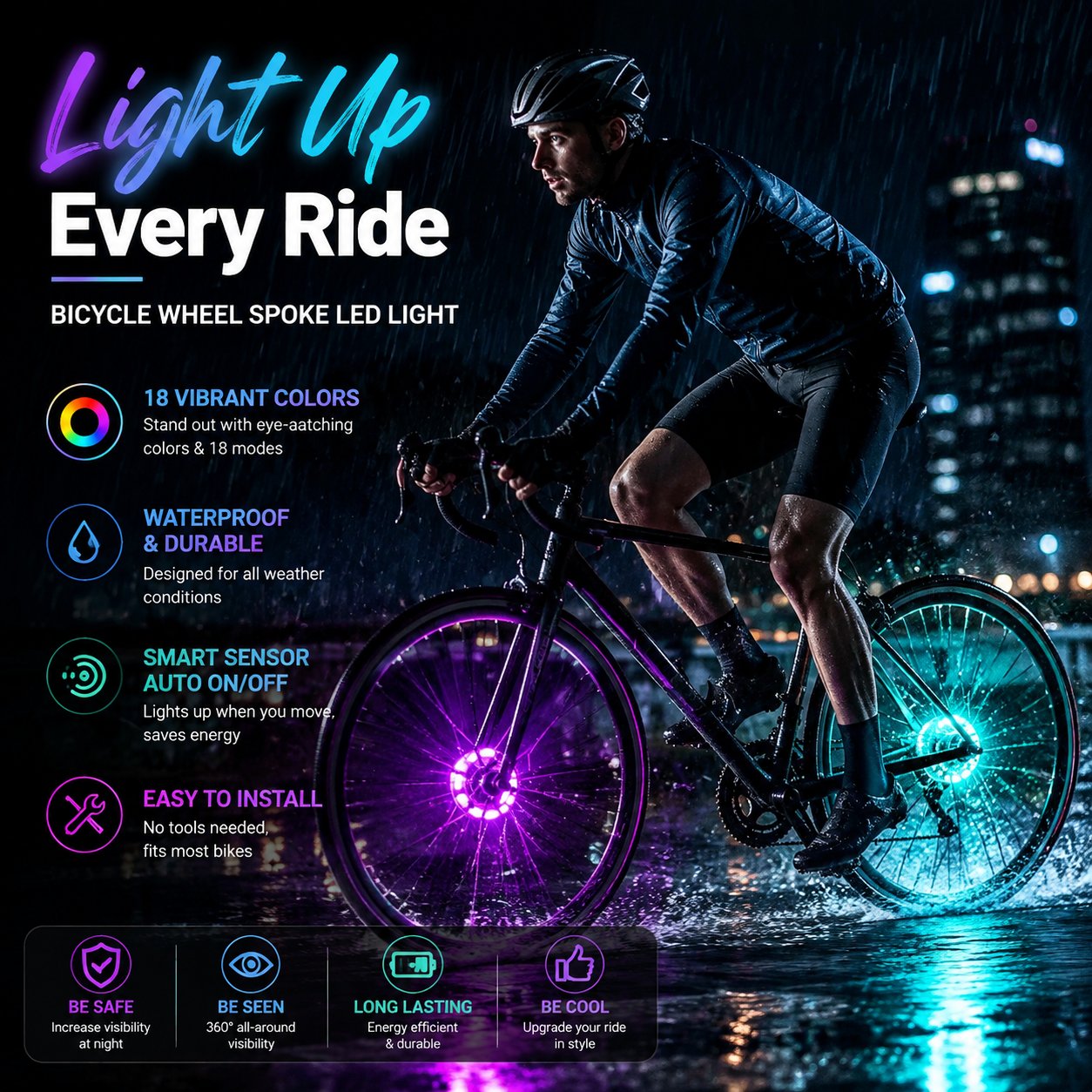 Bicycle Wheel Spoke LED Light