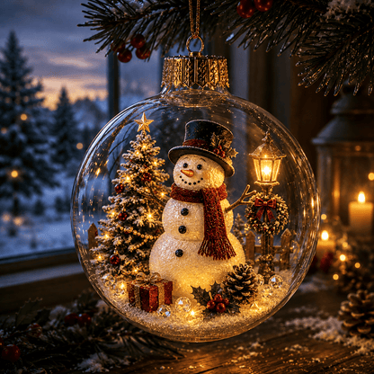 🔥Limited time 69% OFF -✨🎄 Glowing Christmas Story Ornament – Light-Up Mini Holiday Scene