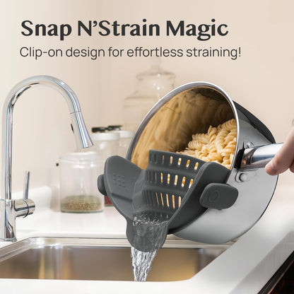 ⏰VIP Shipping Today Only⏰Silicone Pasta Strainer Clip-On for Pots and Pans