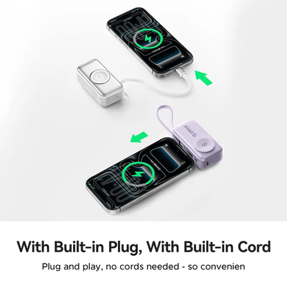 🔋 Orico 3-in-1 Power Bank – Integrated Cable & Foldable Wall Plug – Wireless Watch Charger for iPhone & Android ✈️