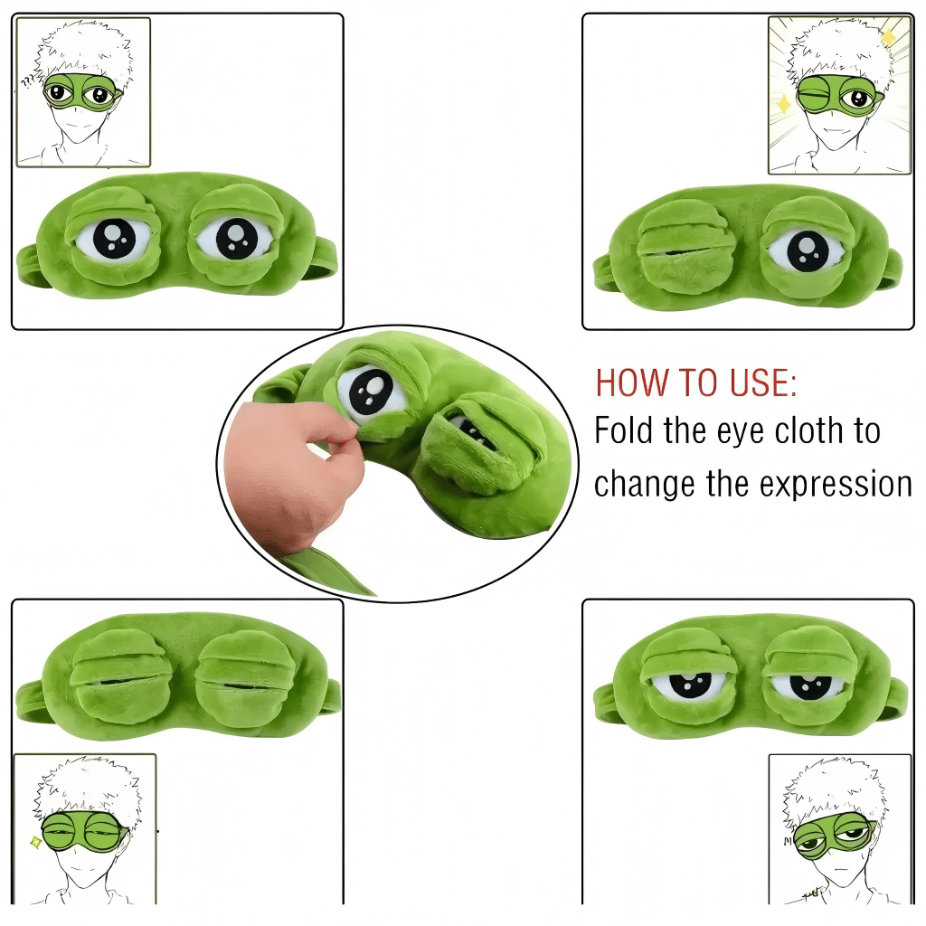 🔥LAST DAY 50% OFF🐸 3D Cute Frog Sleep Mask