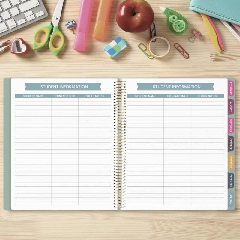 📚🧑‍🏫 2026-27 Teacher Planner | Interchangeable Cover (✨Hardcover)