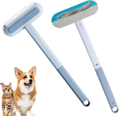 4-in-1 Long Handle Pet Fur Remover Multi-Tool Set