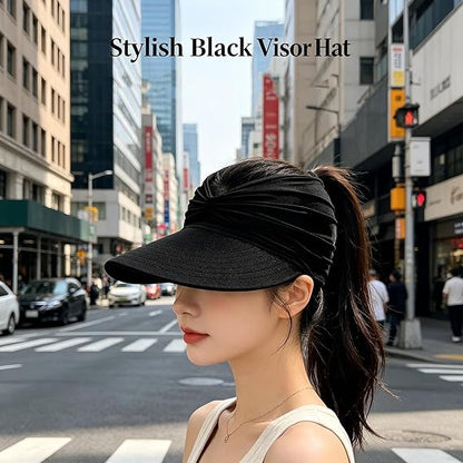 Sun Visor Ponytail Hat