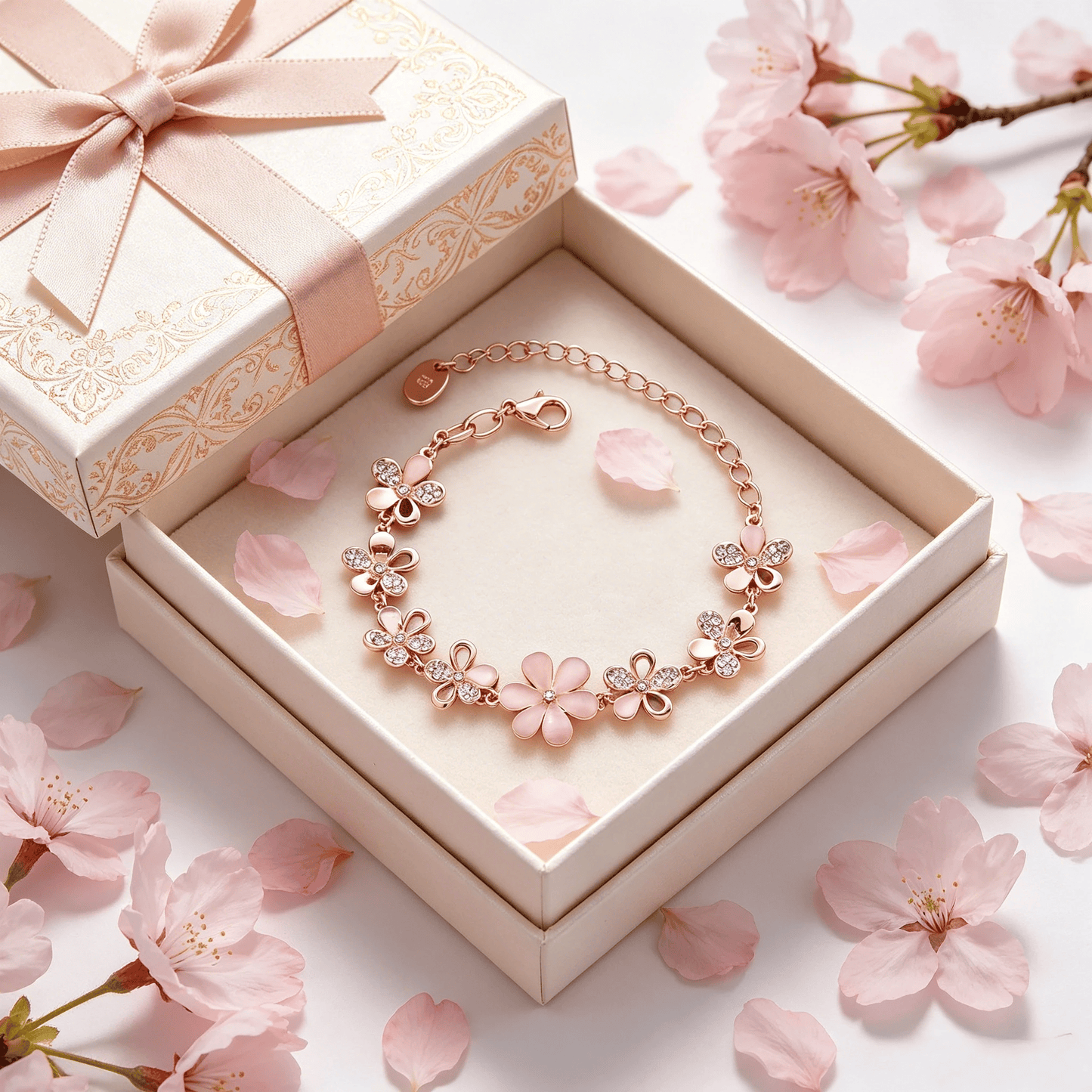 🌸Cat's Eye Cherry Blossom Bracelet🌸