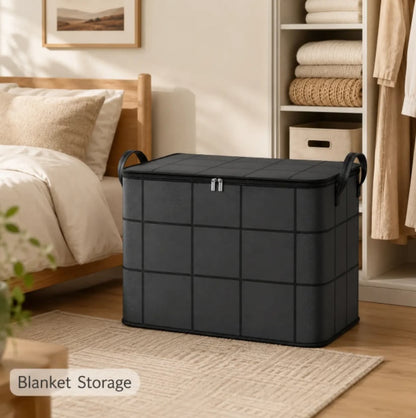 ⚡Hot Sales 49% OFF🔥Spacious Moving Storage Bin – Zippered Organizer for Quilts