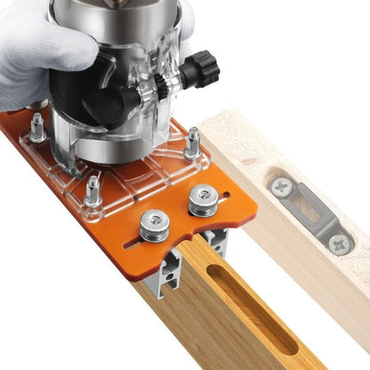 🔥Limited-time Sale🛠️Versatile 2-in-1 invisible fastening nut slotting base for woodworking routers and trimming applications.