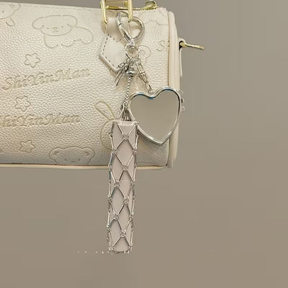 🔥Limited Time 50% Off✨Lipstick Holder Keychain with Mirror