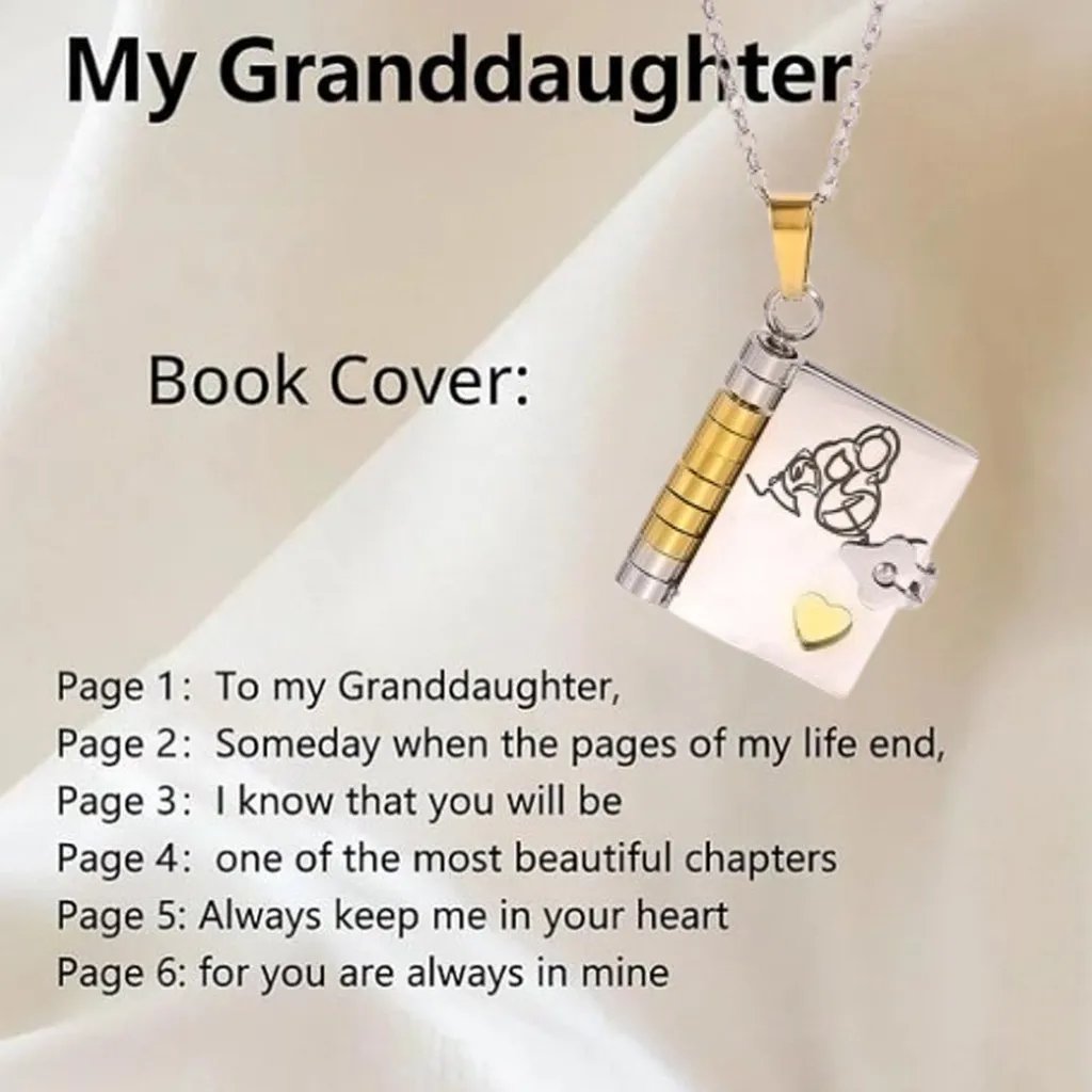 🔥HOT SALE🔥For Granddaughter and daughter - The Most Beautiful Chapter Book Necklace