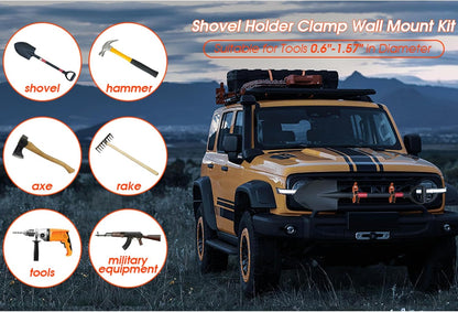 🔥LAST DAY 49% OFF - 🛠️ Heavy Duty Metal Rubber Shovel Mount Kit