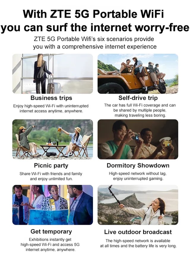 🎁This Week's Surprise price- [Power on and use] All-network portable wifi