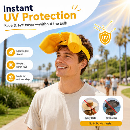 🤫Funny Headband, Quirky Headwear, Sunshade Hat, 3D Printing