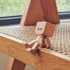 (🔥LAST DAY SALE- 49% OFF) Shaking Feet Wooden Doll - Sways with 12 Pcs Magnetic Expressions