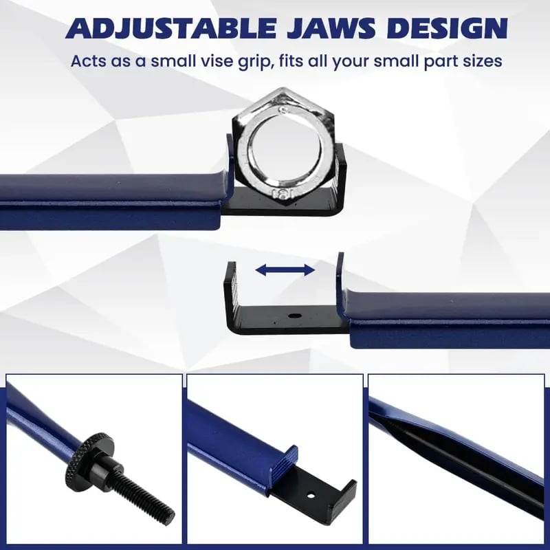 3-Piece Fork-End Wrench Extender Set for Clamps in Tight Spaces