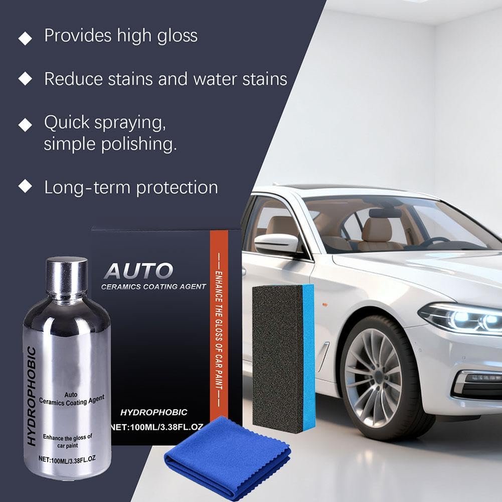 Auto Ceramics Coating Light Ceramic Coating for Cars, Long-Lasting Shine & Protection, Easy to Apply