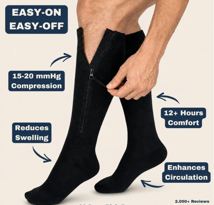 🏃 ♂️ Sports zipper socks - comfort, support and easy on and off