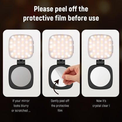 💖Magnetic Selfie Light for MagSafe iPhone – Foldable LED Ring Light with Mirror & Stand 📱💡