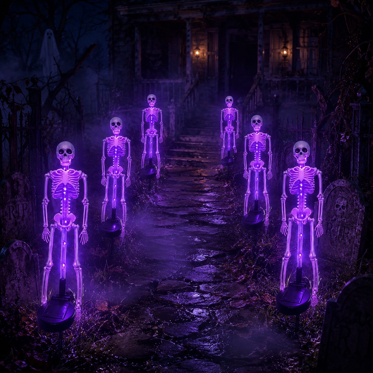 🔥HOT SALE🔥💀 Solar Skeleton Yard Stake
