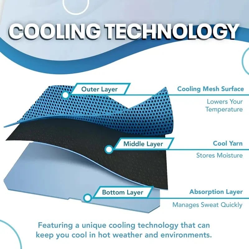 🥶Summer Hot Sale - BUY 1 GET 1 FREE!!⚡50K+ SOLD!❄️Cold Sweat Towel You Can Use Anywhere, Anytime! Reusable Soft Absorbent Cooling Portable